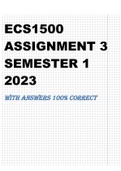 ECS1500 ASSIGNMENT 3 SEMESTER 1 2023