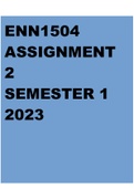 ENN1504 ASSIGNMENT 2 SEMESTER 1 2023