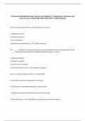 Psychosocial Rehabilitation-Key concepts and definitions | Comprehensive Questions and Answers Latest Updated 2024/2025 With 100% Verified Solutions