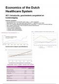 Samenvatting Economie van de gezondheidszorg -  Economics of the dutch healthcare system (E_MFHC_EDHCS)