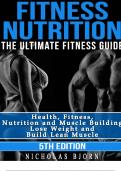 Fitness Nutrition The Ultimate Fitness Guide Health, Fitness, Nutrition, and Muscle Building Lose Weight and Build Lean Muscle 5 th Edition