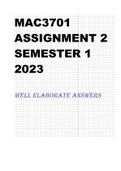 MAC3701 Assignment 2 Semester 1 2023 