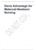 Davis Advantage for Maternal-Newborn Nursing