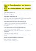 RBC #2 Exam Questions and Answers 2023