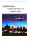 SOLUTION MANUAL For Modern Advanced Accounting In Canada, 10th Edition By Darrell Herauf, Chima Mbagwu, All Chapters 1 to 12 complete Verified editon 