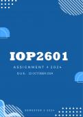 IOP2601 Assignment 4 Semester 2 2024