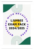 LJU4802 EXAM PACK 2024/2025