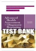 TEST BANK For Advanced Health Assessment and Diagnostic Reasoning, 4th Edition by Jacqueline Rhoads, Verified Chapters 1 - 18, Complete Newest Version