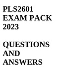 PLS2601 EXAM PACK 2023