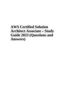 AWS Certified Solution Architect Associate – Study Guide 2023 (Questions and Answers)