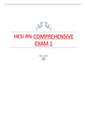 HESI RN COMPREHENSIVE  EXAM 1 GRADED A+