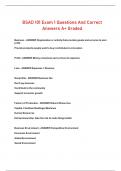 BSAD 101 Exam 1 Questions And Correct Answers A+ Graded