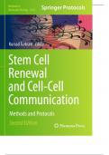 Stem Cell Renewal and Cell-Cell Communication Methods and Protocols Second Edition