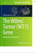 The Wilms’ Tumor (WT1) Gene  Methods of Molecular Biology 1467 and Protocols