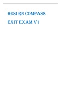 HESI RN COMPASS EXIT EXAM V1