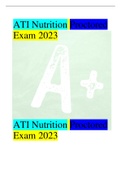 ATI Nutrition Proctored Exam 2023