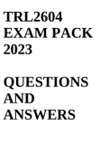 TRL2604 EXAM PACK 2023