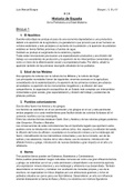 Resumen temario de 2º Bachillerato o Selectividad. Prehistoria a Edad Moderna. Bloques I, II, III y IV