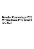 Board of Cosmetology (PSI) Exam Prep Rated A+ 2023