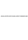 (NGN) ATI PN EXIT EXAM LATEST VERSION 2023.