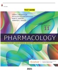 Test Bank for Pharmacology; A Patient Centered Nursing Approach 11th Edition by Linda McCuistion, Kathleen DiMaggio, Mary Winton & Jennifer Yeager- Complete, Elaborated and Latest Test Bank. ALL Chapters (1-55) Included and Updated