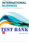 TEST BANK For International Business Competing in the Global Marketplace, 14th Edition By Charles Hill 2024-2025.