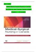 Test Bank For Lewis's Medical Surgical Nursing in Canada 5th Edition by Tyerman, Cobbett All Chapters 1 to 72 complete Verified editon ISBN: 9780323791564