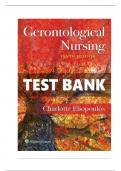 TEST BANK FOR GERONTOLOGICAL NURSING 10TH EDITION BY ELIOPOULOS 2024-2025