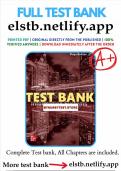 Test Bank for Business Driven Information Systems 7th Edition Baltzan 2024-2025.