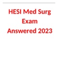 (Answered 2023) HESI Med Surg Exam