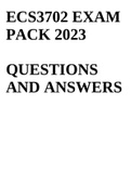 ECS3702 EXAM PACK 2023