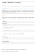 Week 1 Homework ISYE 6501 5/21/2020, Georgia Tech, Questions and answers, Rated A+