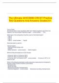 The Ultimate IAHCSMM CRCST Practice Test Questions And Answers Graded A+.