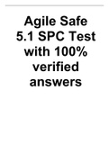 Agile Safe 5.1 SPC Test with 100% verified answers 2023