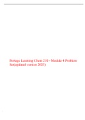 Portage Learning Chem 210 - Module 4 Problem Set(updated version 2023)