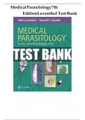 TEST BANK for Medical Parasitology A Self-Instructional Text, 7th Edition by Leventhal; Cheadle, All 11 Chapters Covered, Verified Latest Edition