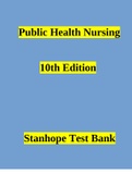 Public Health Nursing 10th Edition Stanhope Test Bank