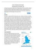 UNIT 1 The Business Environment - Assignment 1 - Two Business On Our Doorstep