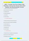 NRS-1 Practice Test From Nokia's SIte Questions and Correct Answers the Latest  Update and Recommended Version