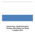 Ignatavicius: Medical-Surgical Nursing, 10th Edition Test Bank Complete 2023