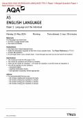 2024 AQA AS ENGLISH LANGUAGE 7701/1 Paper 1 Question Paper &Mark Scheme (Merged) June 2024 [VERIFIED]