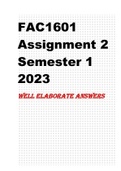 FAC1601 Assignment 2 semester 1 2023