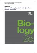 TEST BANK Concepts Of Biology Openstax 2nd Edition|| ALL COVERD