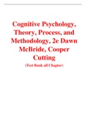 Cognitive Psychology, Theory, Process, and Methodology, 2e Dawn  McBride, Cooper Cutting (Test Bank)