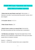 FNDH 400 Exam 2 Questions and Answers