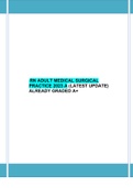  RN ADULT MEDICAL SURGICAL PRACTICE 2023 A (LATEST UPDATE) ALREADY GRADED A+