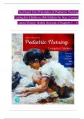 TEST BANK For Principles of Pediatric Nursing Caring for Children, 8th Edition by Kay Cowen; Laura Wisely, Verified Chapters 1 - 31, Complete Newest Version