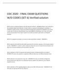 COC 2020 - FINAL EXAM QUESTIONS W/O CODES (SET 6) Verified solution