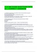 LCA 266 EXAM QUESTIONS WITH ALL CORRECT ANSWERS 