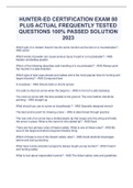 HUNTER-ED CERTIFICATION EXAM 80 PLUS ACTUAL FREQUENTLY TESTED QUESTIONS 100% PASSED SOLUTION 2023